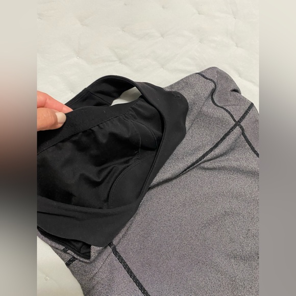 Gray and Black Lululemon athletic tank top - Picture 5 of 9